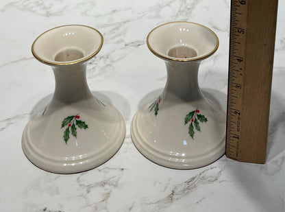 Set of 2 Lenox Candleholders