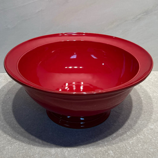 Pottery Barn Large Red Bowl