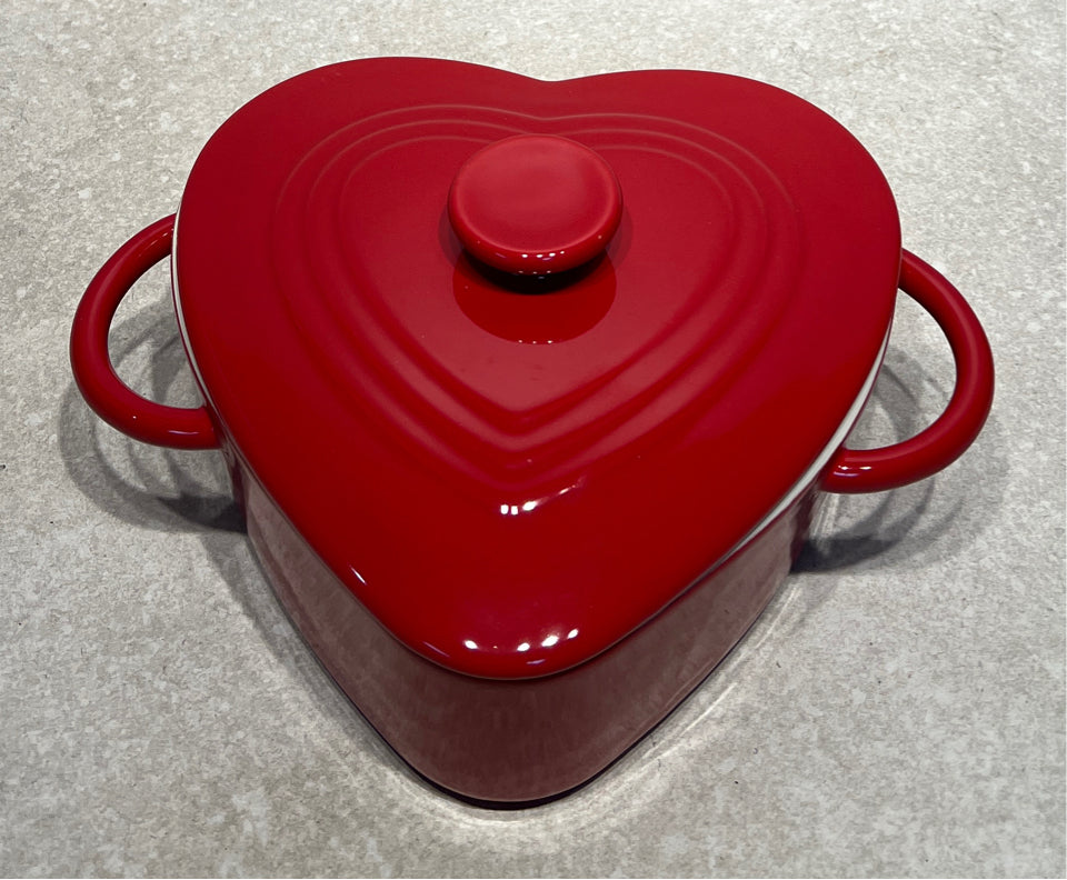 Red Covered Casserole