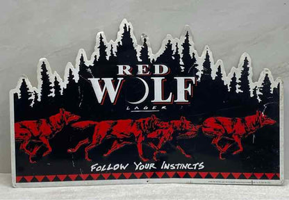 Red Wolf Lager Sign