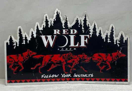 Red Wolf Lager Sign