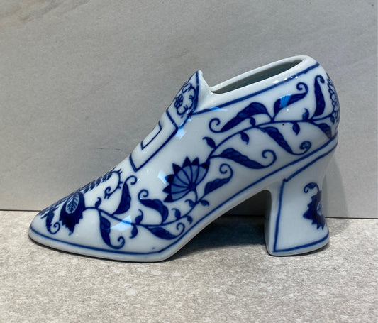 Blue and White Shoe