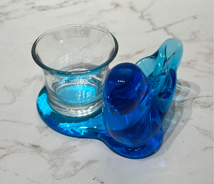 Signed Blue Bird Candleholder