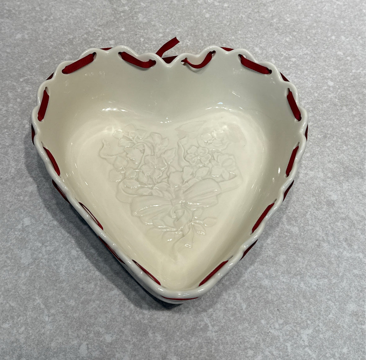 Longaberger Heart Bowl