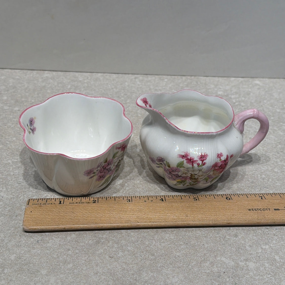 Shelley Sugar and Creamer