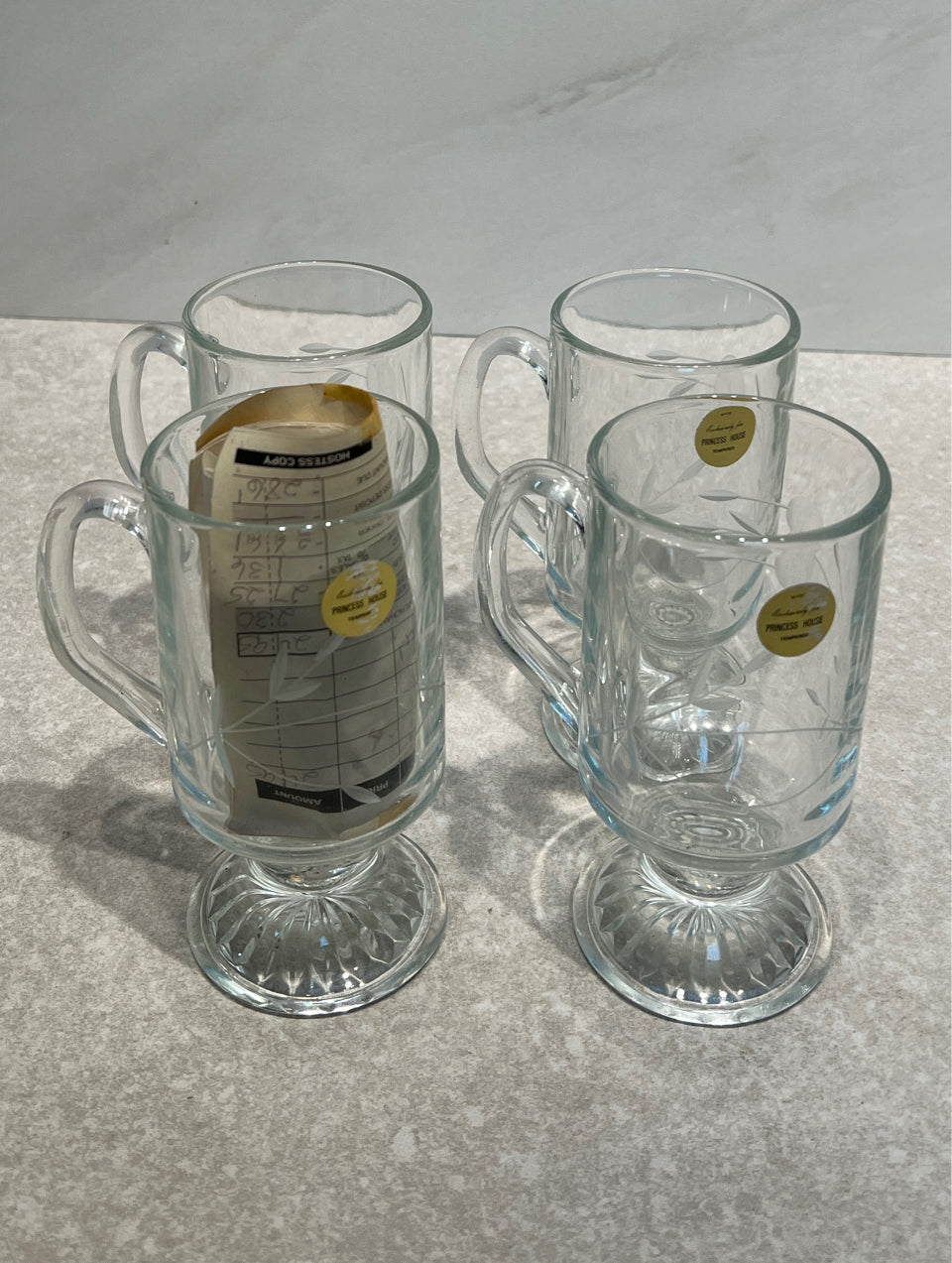 Set of 4 Princess House Mugs