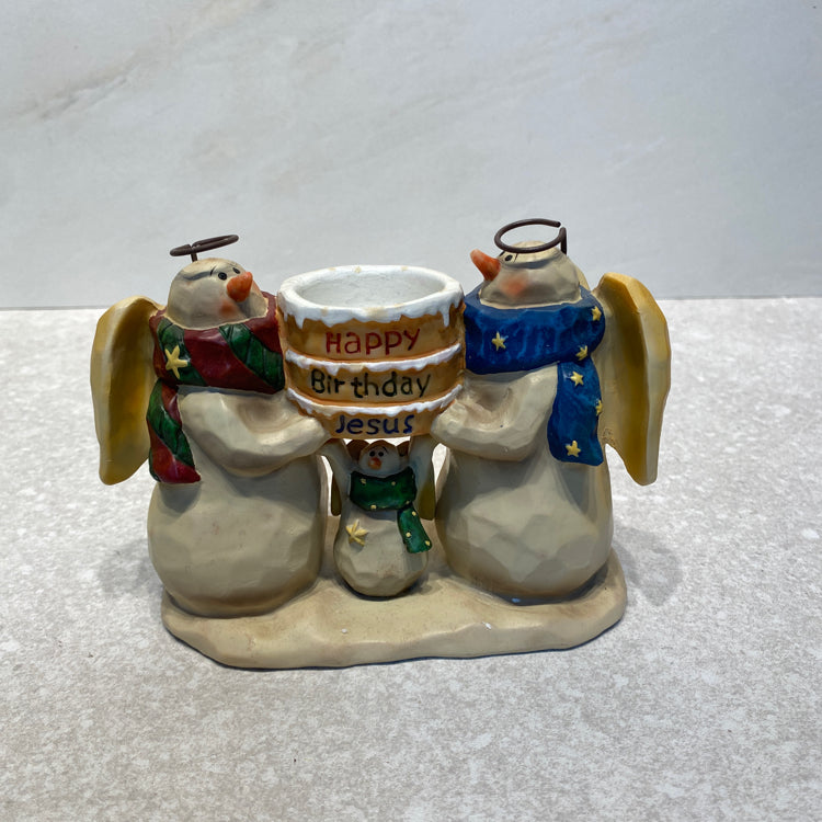 Snowman Candle Holder