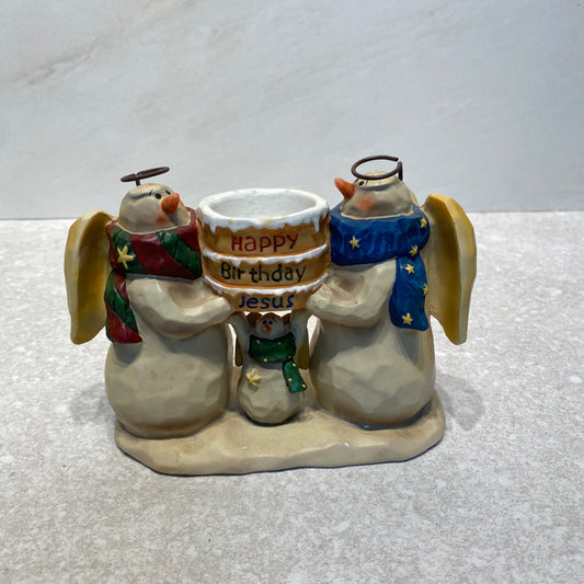 Snowman Candle Holder