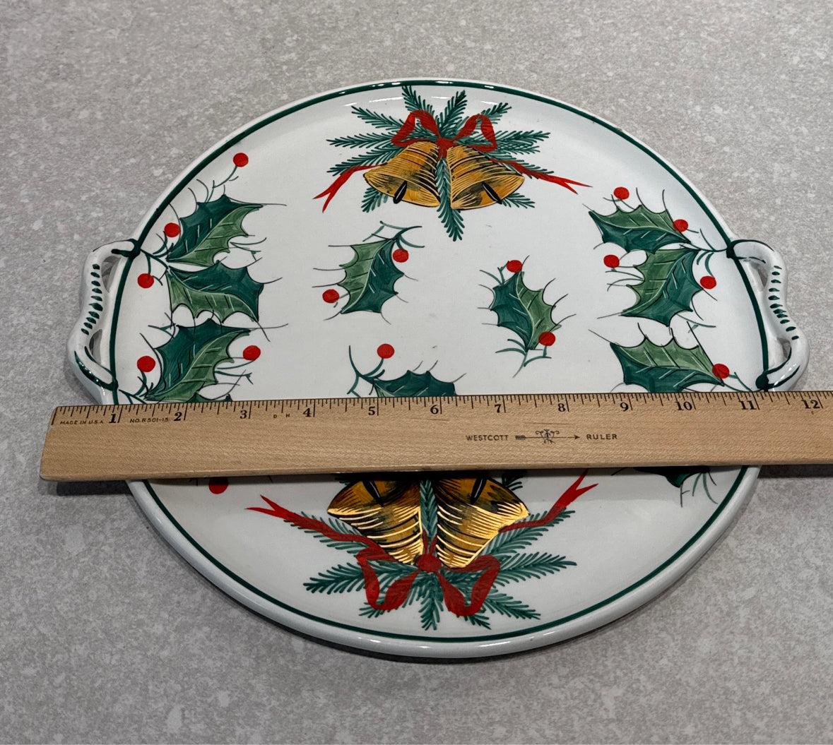 Vintage Italy Christmas Platter