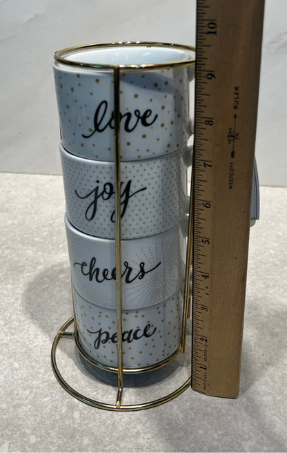 Set of Mugs With Carrier