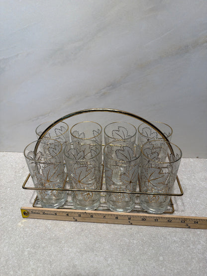 Set of 8 Glasses With Carrier