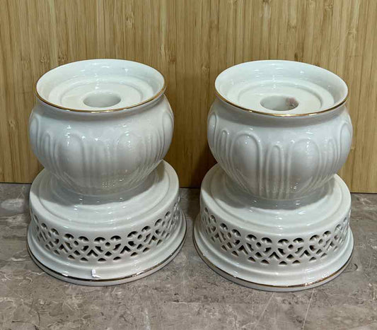 PAIR - Lenox Illuminations Candleholders
