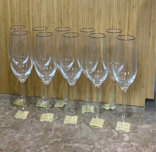 Set of 10 Lenox Glasses