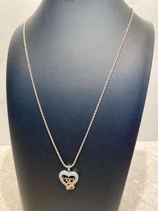 Sterling Mom Necklace