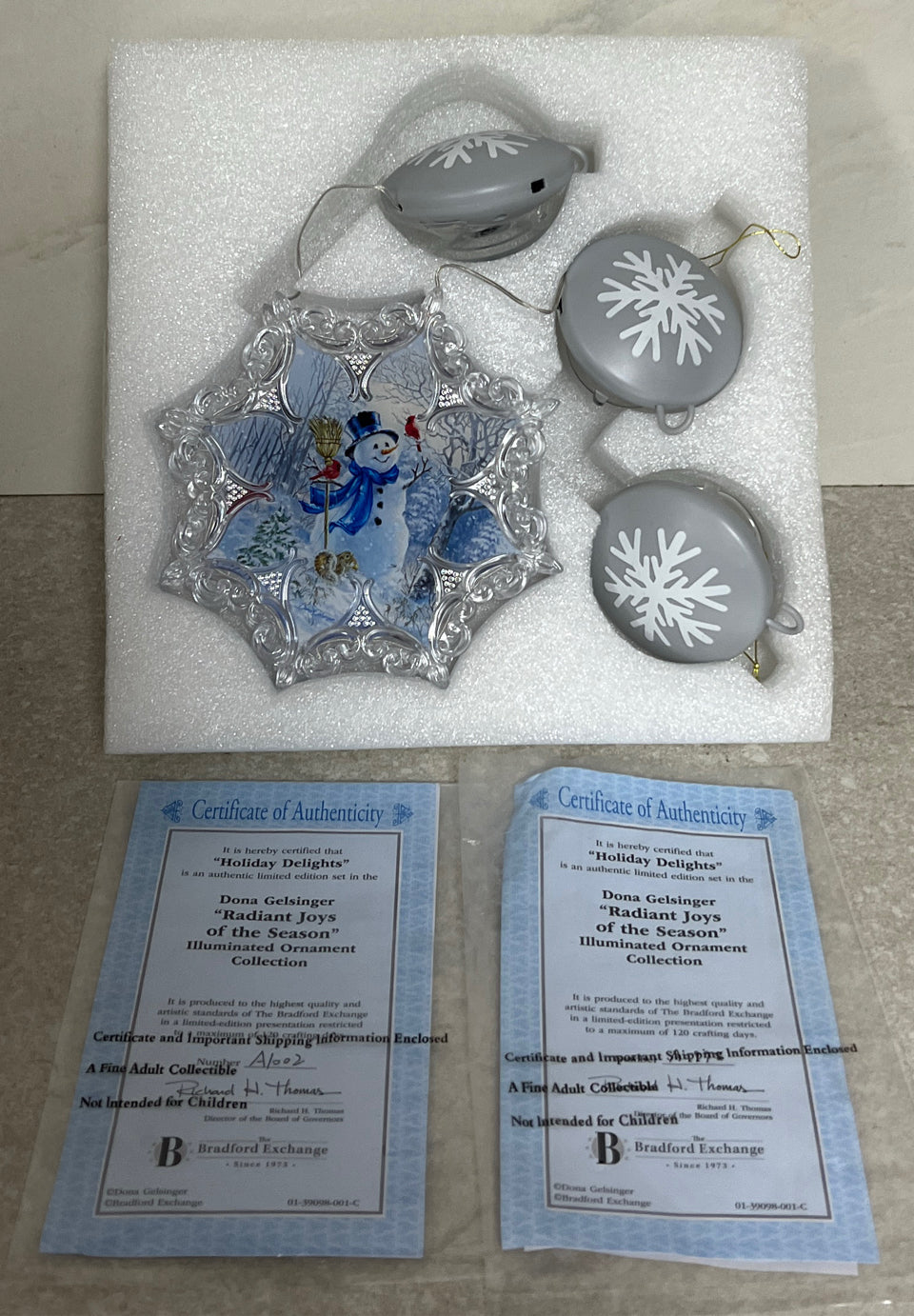 Danbury Mint Snowflake Set