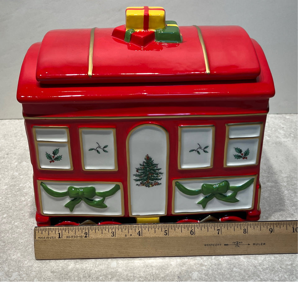Spode Train Car with Lid