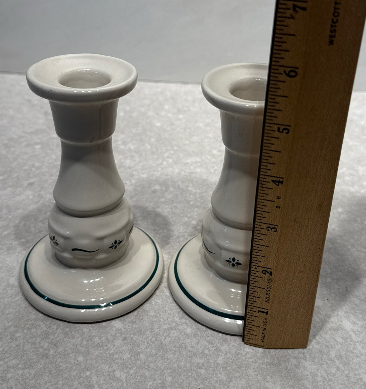 Longaberger - Pair of Candleholders