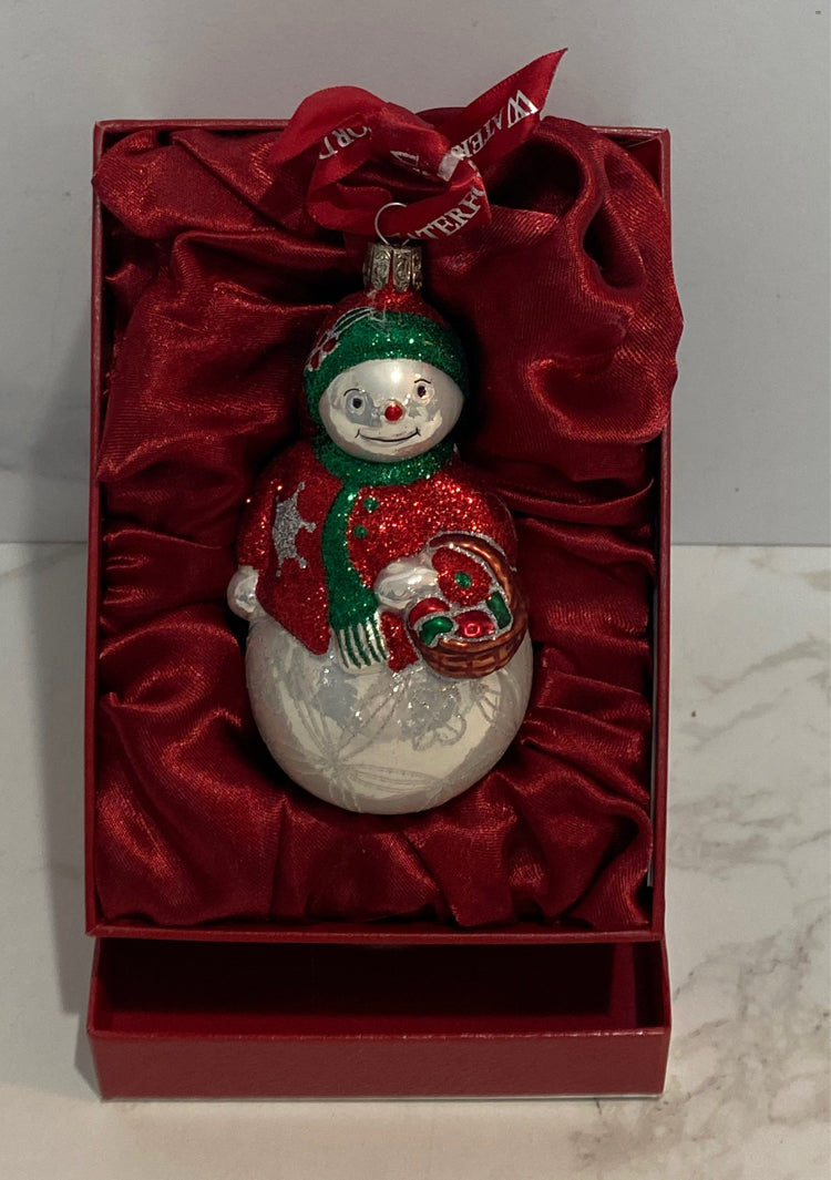 Waterford Snowman Ornament