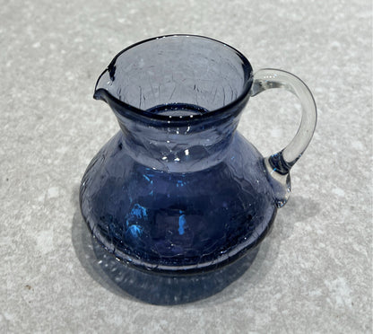 Crackle Glass Pitcher