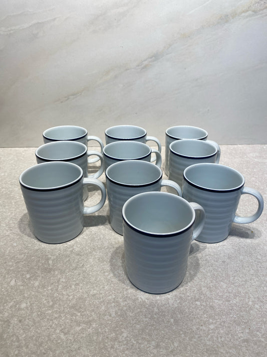 Set of 10 Crate And Barrel Mugs