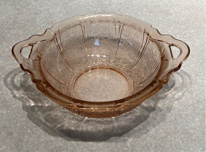 Handled Pink Bowl