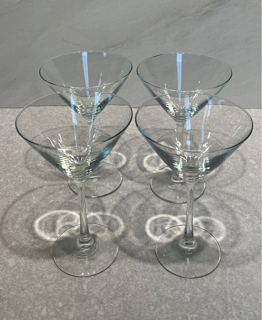 Set of 4 Martini Glasses