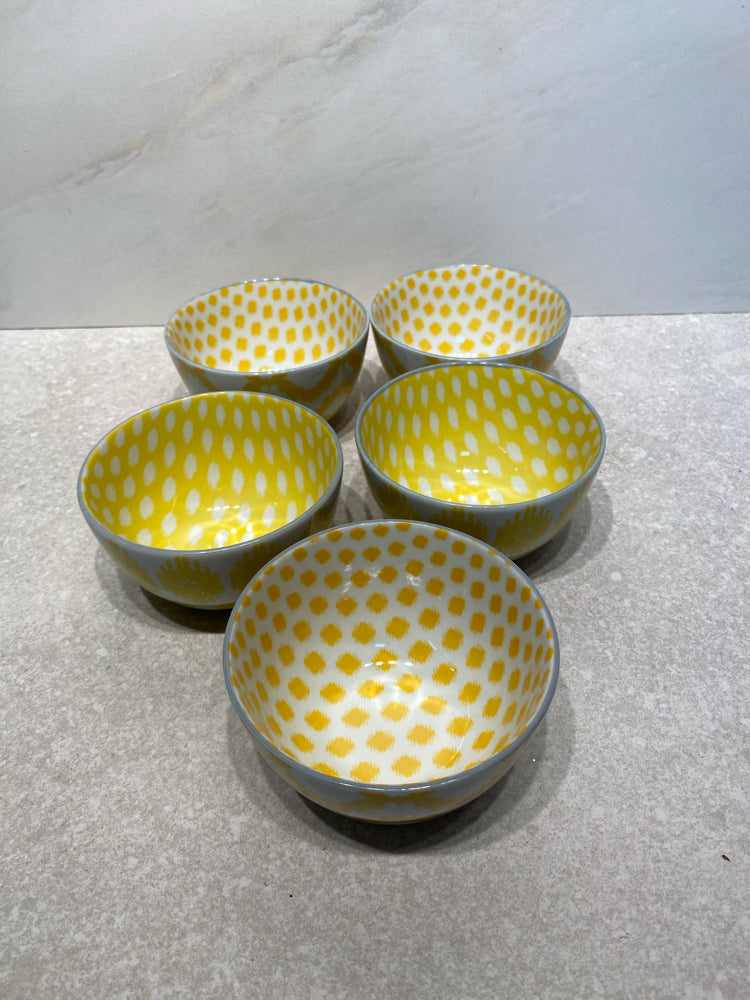 Set of 5 West Elm Bowls