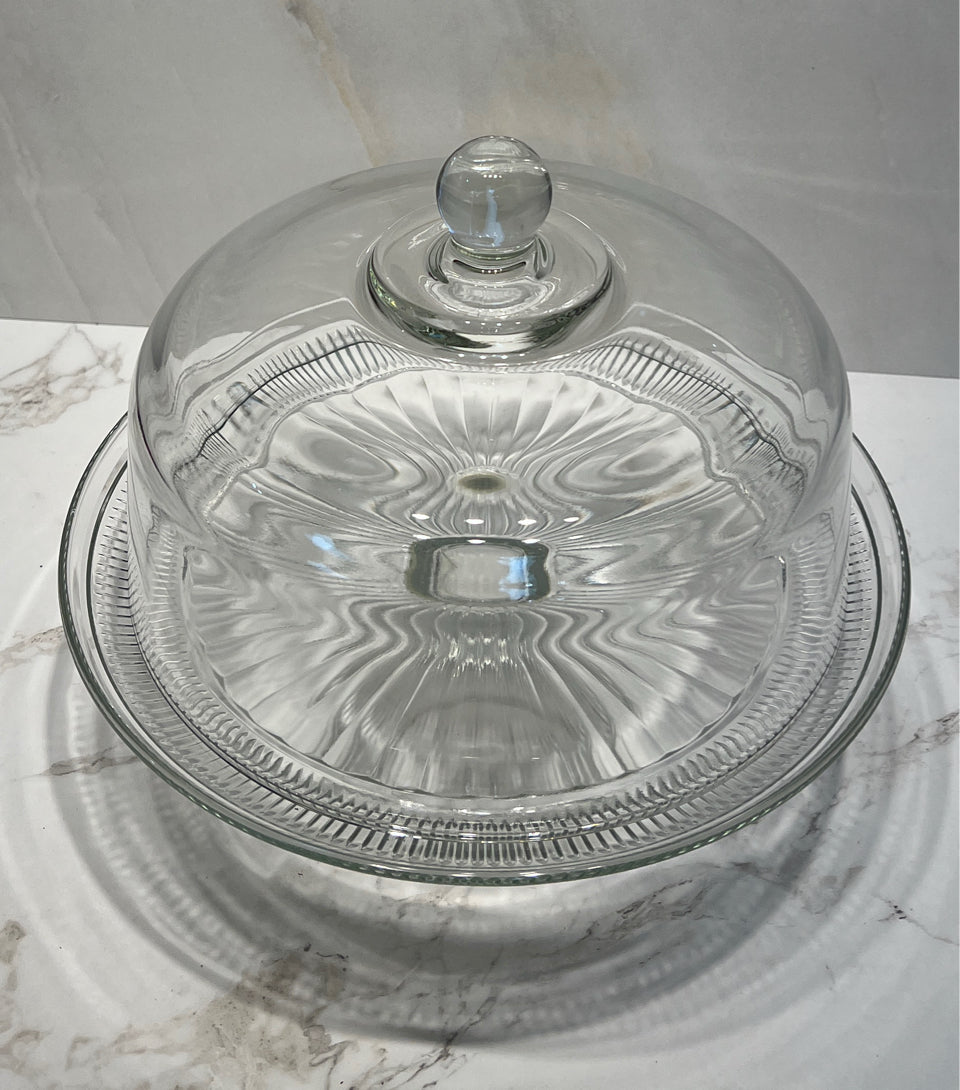 Covered Cake Plate