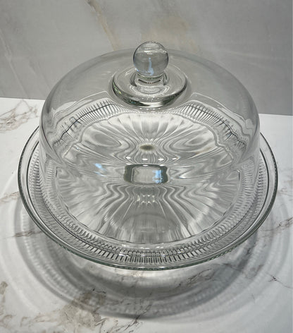 Covered Cake Plate