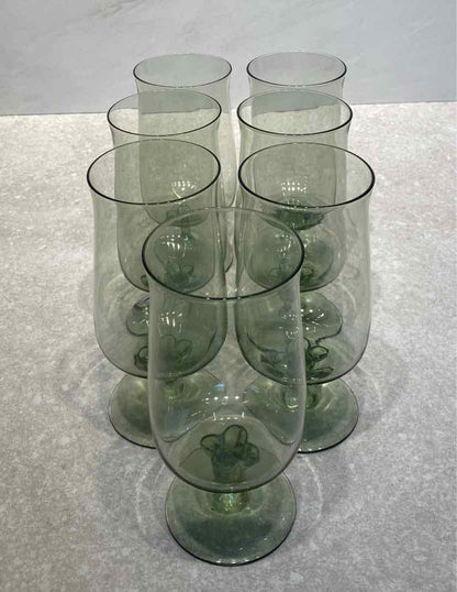 Lenox Green Mist - 7 Ice Tea Glasses