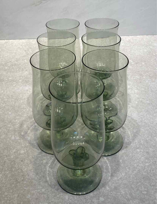 Lenox Green Mist - 7 Ice Tea Glasses