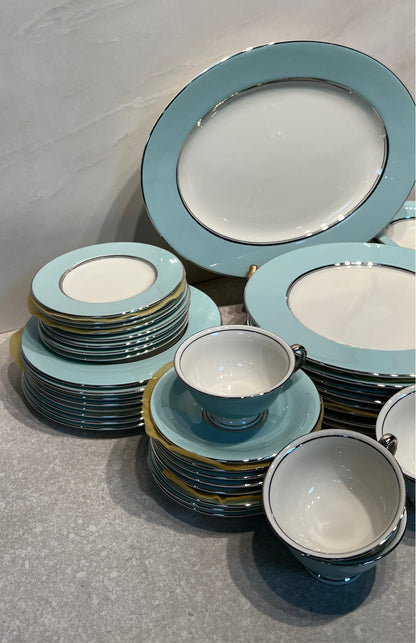 Castleton China Turquoise Dinnerware Set