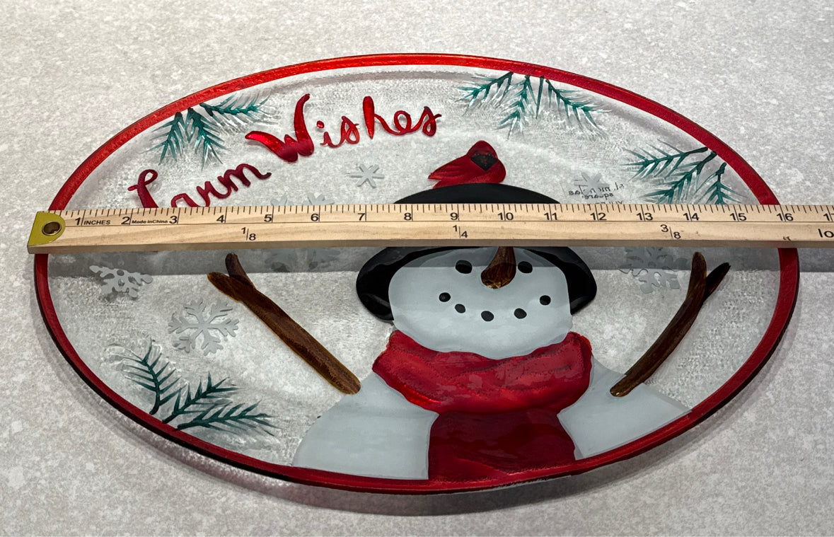 Snowman Platter