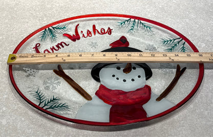 Snowman Platter