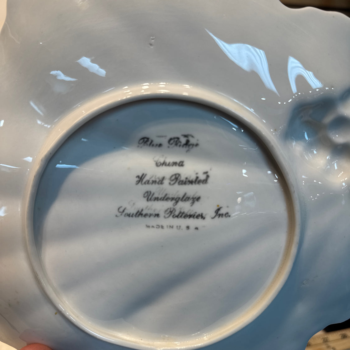 Blue Ridge Handled Plate