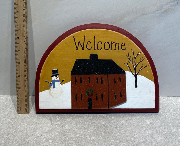 Christmas Welcome Sign