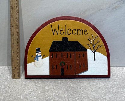 Christmas Welcome Sign