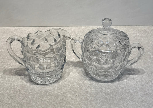 Fostoria American Sugar and Creamer