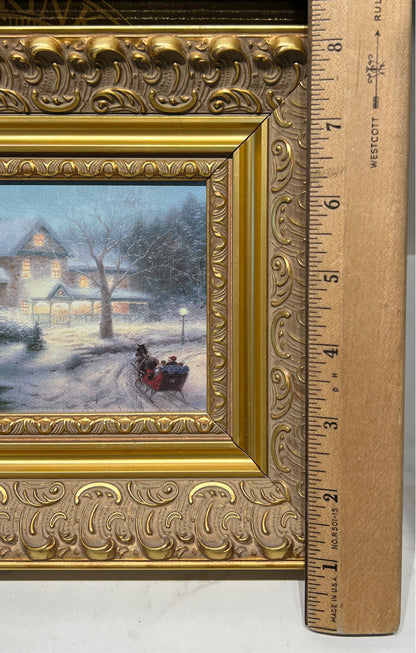 Thomas Kinkade Moonlit Sleigh Ride