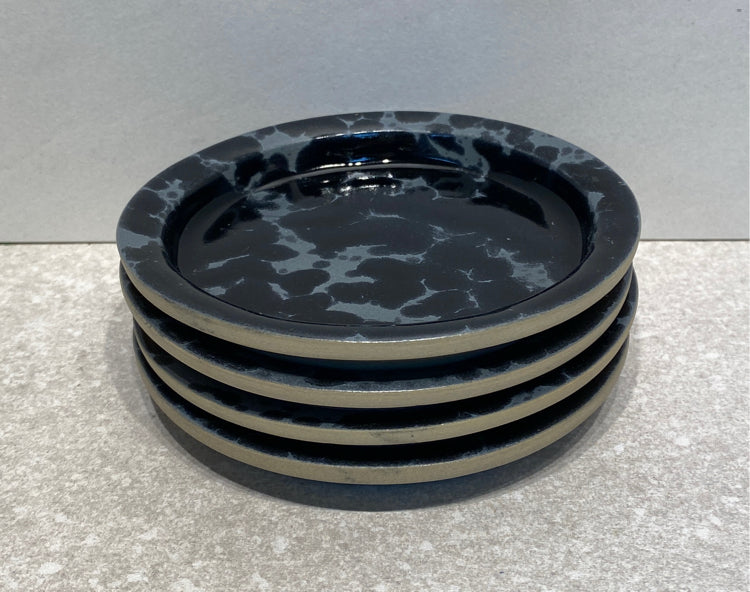 Set of 4 Bennington Pottery Coasters/Dishes