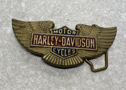Harley Brass Belt Buckle