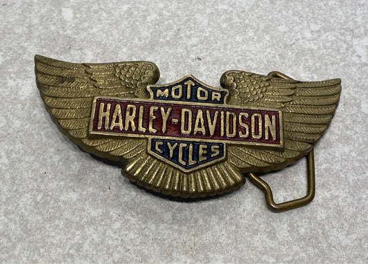 Harley Brass Belt Buckle