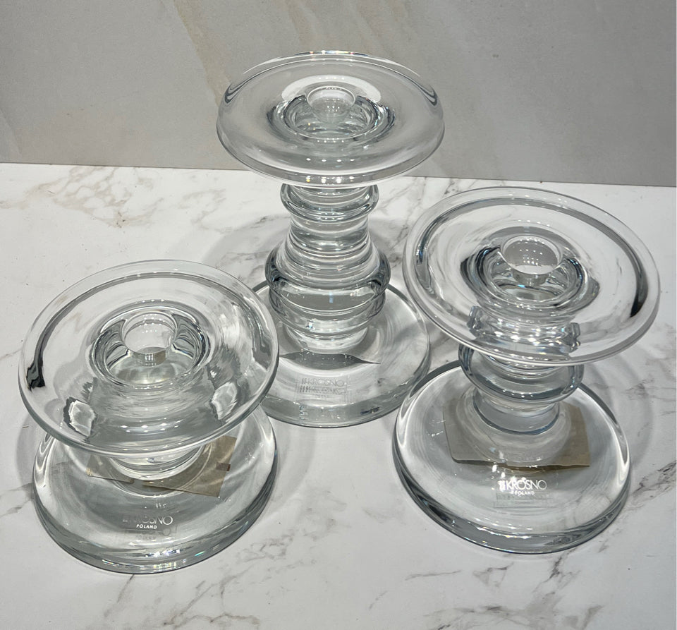 Set of 3 Pottery Barn  Candle Holders