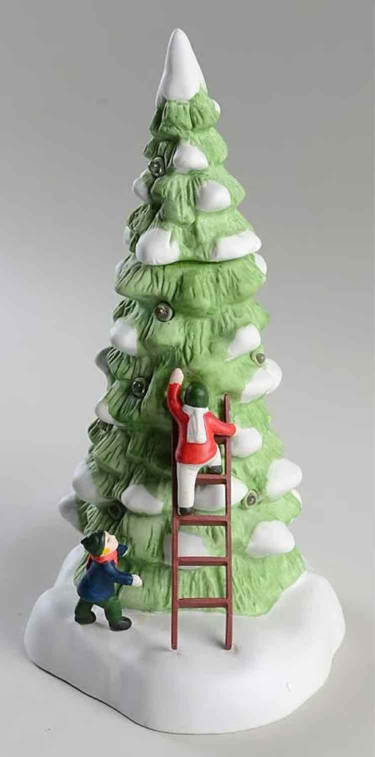 Dept. 56 Lighted Tree with Tree and Ladder