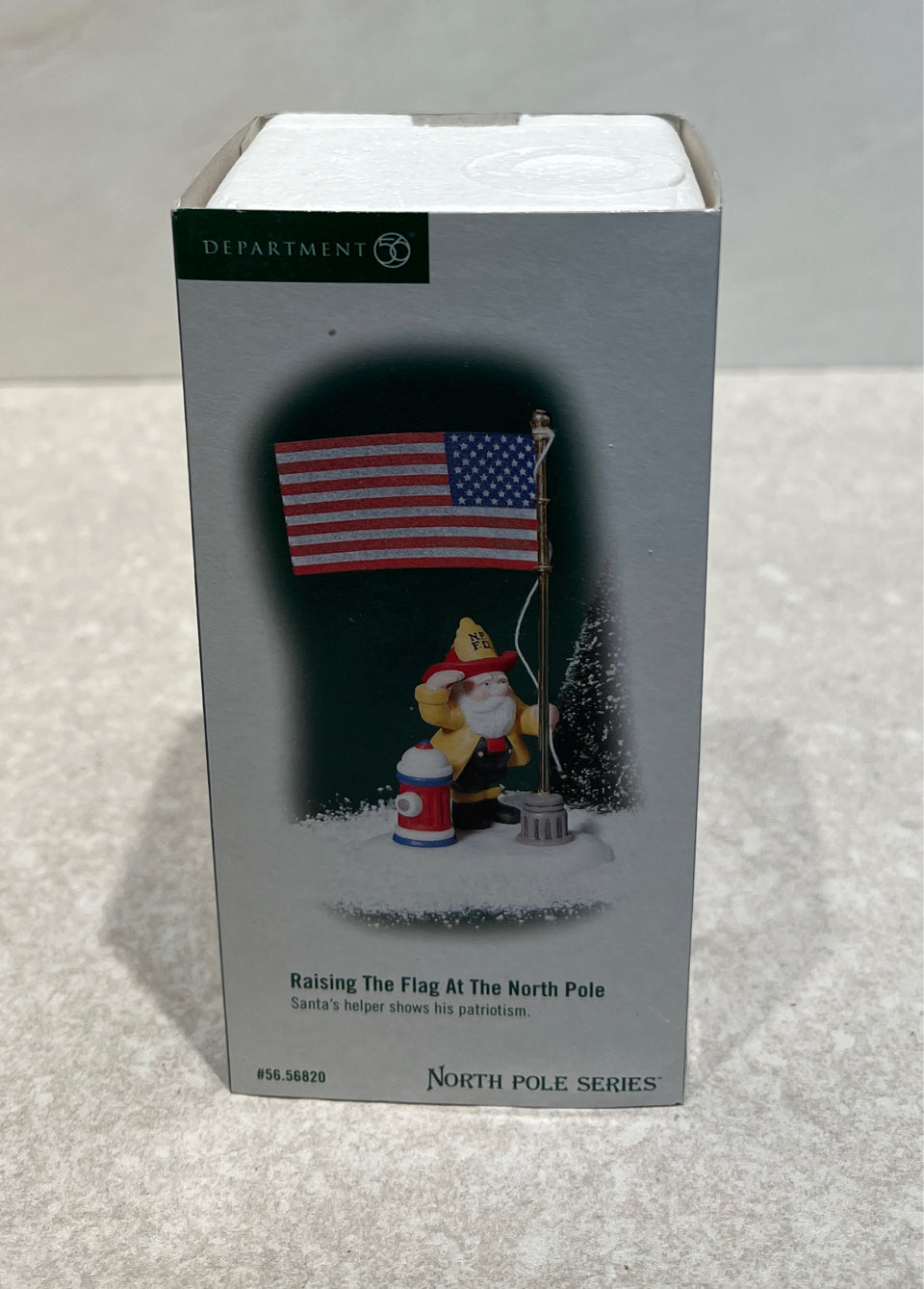 Dept. 56 Raising The Flag At The North Pole