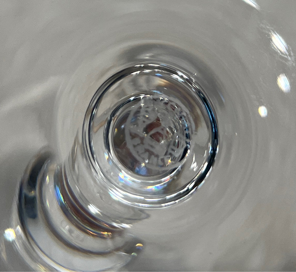 Set of 3  Baccarat Normandie Wine Glasses