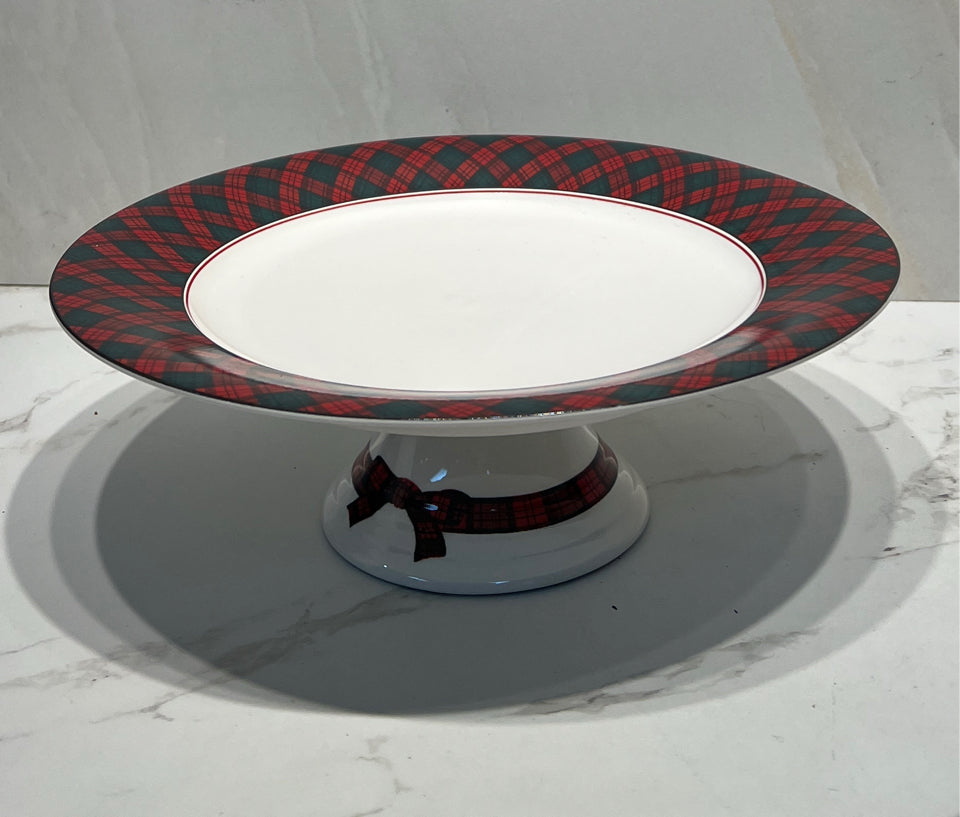 Tartan Cake Plate