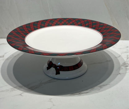 Tartan Cake Plate