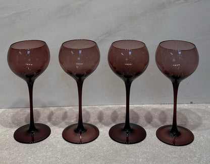 Set of 4 Purple GLasses