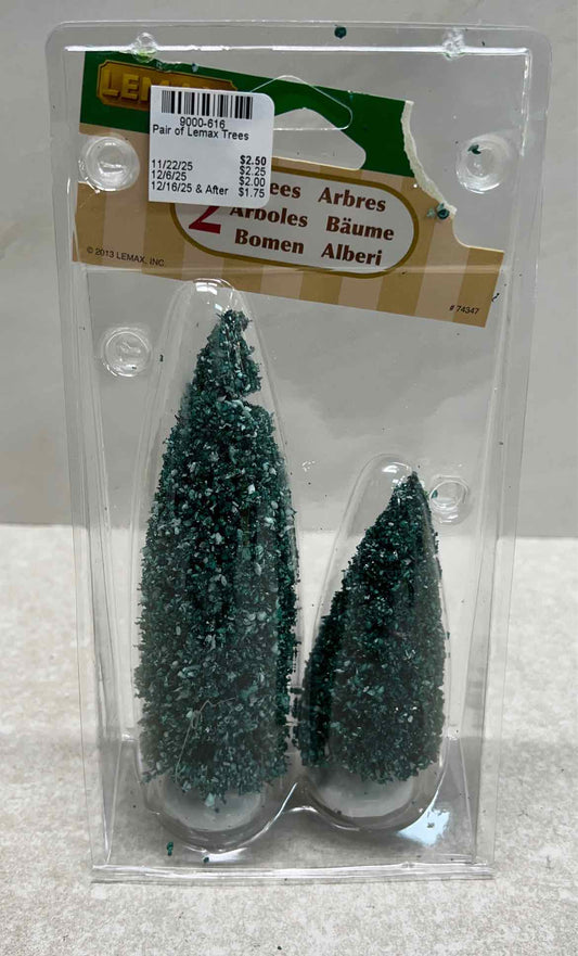 Pair of Lemax Trees